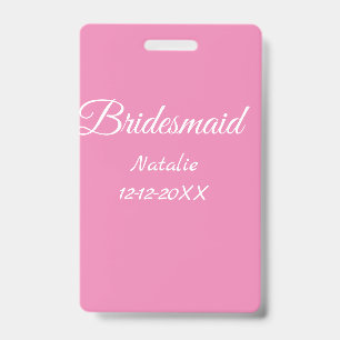 Badge Texte simple minimaliste demoiselle d'honneur ajou