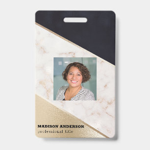 Badge Texture Champagne Marbre Or Rose