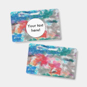 Badge Texture de crayons (Avant & arrière)