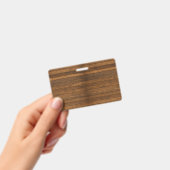 Badge Texture en bois (Manuel / portable)