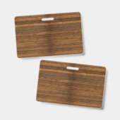 Badge Texture en bois (Avant & arrière)