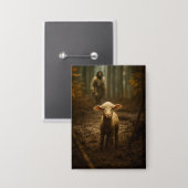Badge The Good Shepherd and the Lost Lamb – Jesus & Lamb (Recto/Verso)