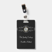 Badge Thème de bijoux élégants (Avant avec clip)