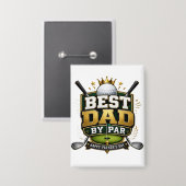 Badge Thème « Meilleur papa au par » (Recto/Verso)