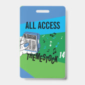 Badge Themestock XIV Pass "Backstage" (Arrière)
