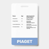Badge Théoriciens du développement de l'enfant (Arrière)