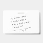 Badge Théorie de la relativité d'Einstein. Formule (Arrière)