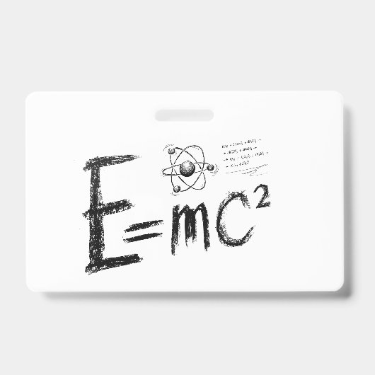 Badge Théorie de la relativité d'Einstein. Formule (Avant)