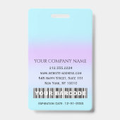 Badge Thérapeute de photo de code-barres Infirmière Doct (Arrière)
