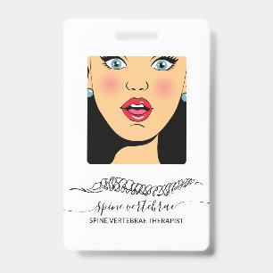 Badge Thérapeute en massage orthopédique docteur chiropr