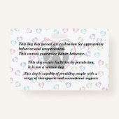 Badge Thérapie ID chien avec logo (Dos)