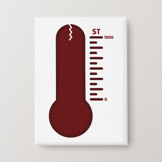 Badge Thermomètre de Stress Bouton (Recto)