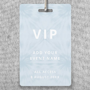 Badge Tie Dye VIP Access Pastel Blue Event