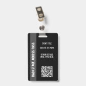 Badge Titre de l'événement avec fond de photo Pass Backs (Arrière avec clip)