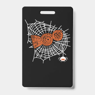 Badge Toile d'araignée Boo Drôle Toile d'araignée Mignon