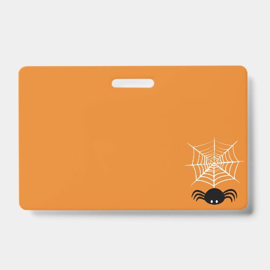 Badge Toile d'araignée Halloween (Avant)