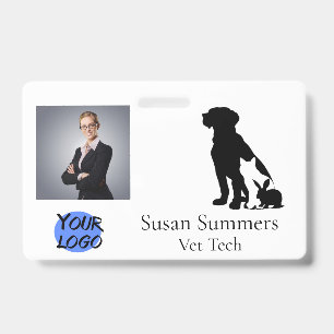 Badge Toiletteur Vétérinaire Animaux de Compagnie Chien 
