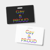 Badge Tomber gay et fier (Avant & arrière)