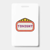 Badge Tonight movie Theatre Marquee (Back)