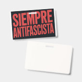 Badge Toujours Antifasciste (Avant & arrière)