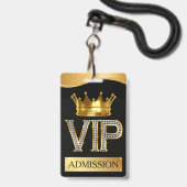 Badge tour de cou VIP (Avant avec lanière)