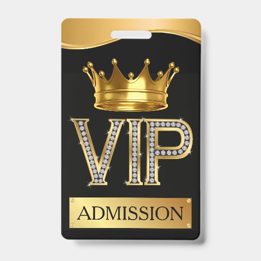 Badge tour de cou VIP (Avant)
