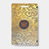 Badge Tourbillons Dorés Automnaux (Arrière)