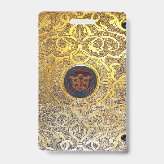 Badge Tourbillons Dorés Automnaux (Avant)