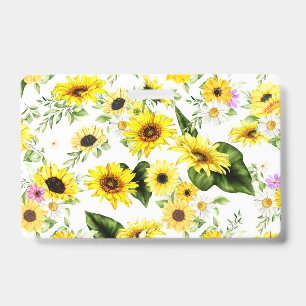 Badge Tournesol Aquarelle 7