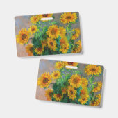 Badge Tournesols de Monet (Avant & arrière)