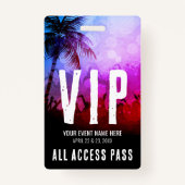 Badge Tous les événements d'accès VIP (Devant)