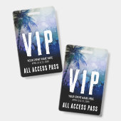 Badge Tout Accès Blue VIP (Avant & arrière)