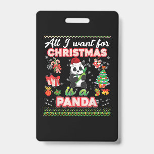 Badge Tout ce que je veux pour Noël est un pull moche pa