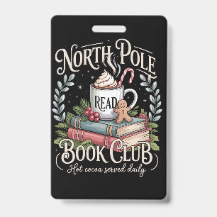 Badge Tout réservé pour le Club de lecture de Noël Coque