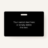 Badge Toute image téléchargée, toute conception ou tout (Dos)