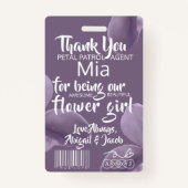 Badge Toute la saison Insigne de Fleur de patrouille Pét (Dos)