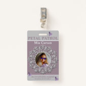 Badge Toute la saison Insigne de Fleur de patrouille Pét (Devant avec clip)