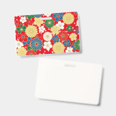 Badge Traditional Japanese Patterns (Avant & arrière)