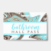 Badge traits de thé et de chocolat BILLET DE PASSAGE POU (Avant)