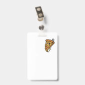 Badge 🍕 Tranche de pizza impertinente (Arrière avec clip)