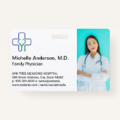 Badge Travailleur de santé | MODÈLE MÉDICALE (Devant)