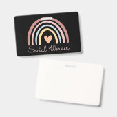 Badge Travailleur social II (Avant & arrière)