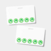 Badge Trèfle (Avant & arrière)