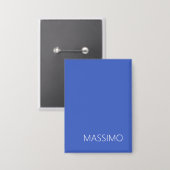 Badge Trendy Modern Minimalist Professional Name (Recto/Verso)