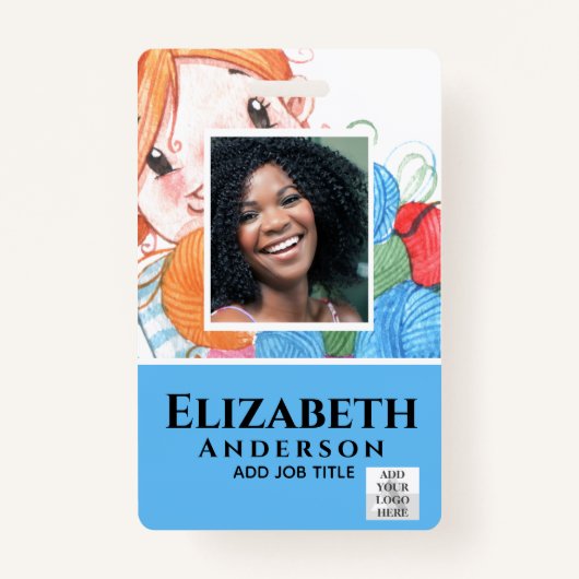 Badge TRICOT VIP PASS employé PHOTO ID (Devant)