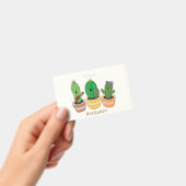 Badge Trio de cactus mignons chantant illustration de de (Manuel / portable)