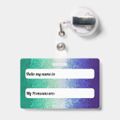 Badge Trippy Ripply Funky Boho Vente multiniveau hommes  (Arrière avec rétractable)