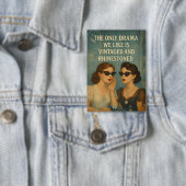 Badge Trucs de violet Vintage Rhinestone Drama Pin (Insitu)