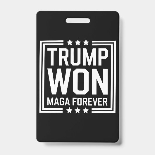 Badge Trump a gagné la 47e élection présidentielle améri (Avant)
