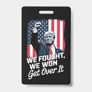 Badge Trump a Gagné Passons à Autre Chose Victoire de Tr